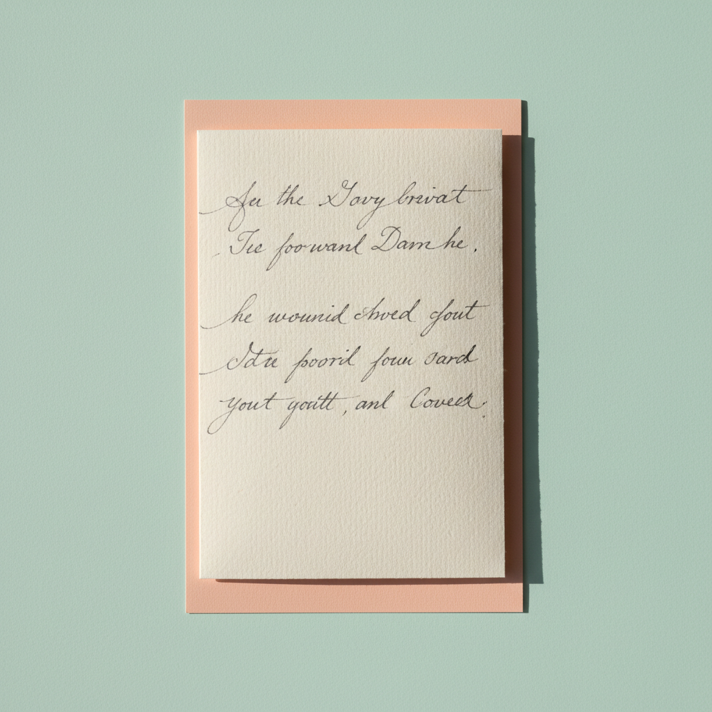 A Heartfelt Letter